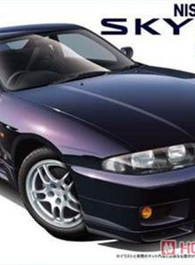 津卫模谷 富士美04627 1/24日产R33天际线GT-R V-Spec 95拼装车模