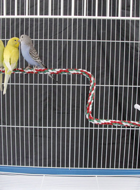 粤迪 趣味鹦鹉鸟类攀爬麻绳鹦鹉站杆玩具T8045/T8046/T089/T086