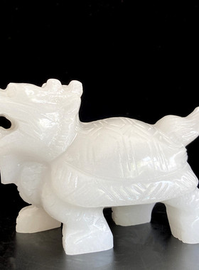 玉石祝福简约电视柜玉雕龙龟