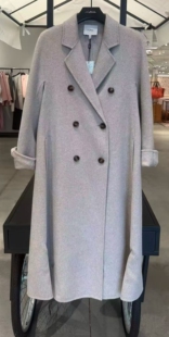 高端大气羊绒大衣XNIIG8311OM 米色中长款 Npaia恩派雅正品 国内代购