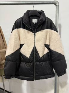 恩派雅正品国内代购绵羊皮羽绒服保暖外套XNIUAY907AH