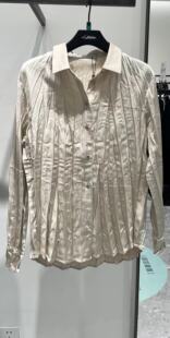 XNIAA2116aJ 缎面压皱衬衫 Npaia恩派雅正品 国内代购