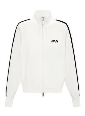 N.paia恩派雅正品醋酸棉亮钻轻运动风撞色开衫短外套XNKPC9102AW