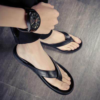 拖鞋男人字拖潮夏季外穿真皮2023新款网红爆款防滑防臭耐磨凉拖鞋