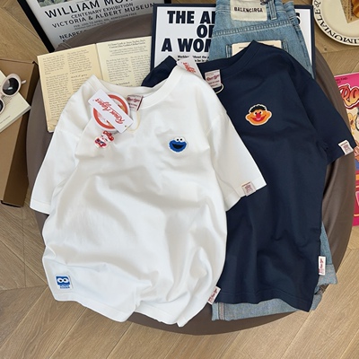 百搭显瘦纯棉瓦片袖短袖T恤女夏