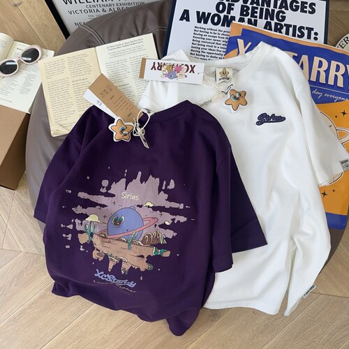 纸袋家纯棉加厚内搭打底短袖T恤