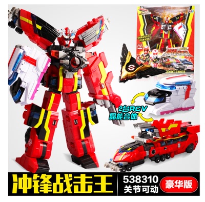 正版巨神战击队3玩具冲锋战击王538310 旋天变形机器人超救分队