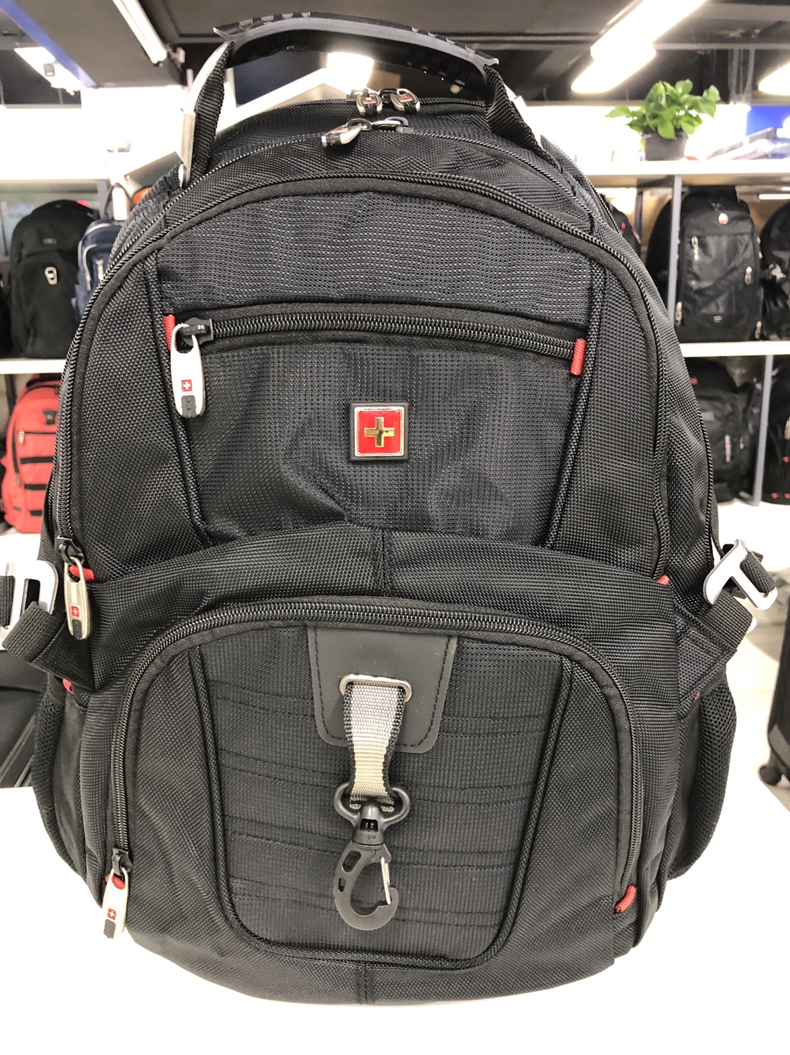 瑞士军刀Swisswin系列超大双肩包iPad笔记本背包男女旅行双肩包