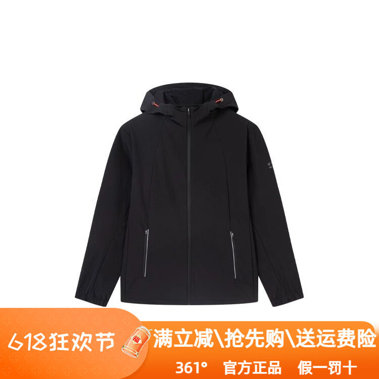 361度运动风衣男装2025春季新款