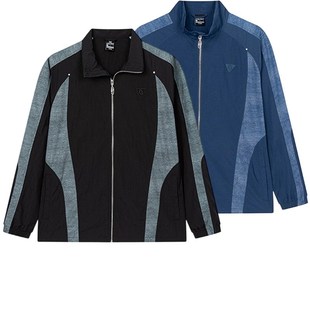 361连帽拼色拉链外套软壳9008AN 新款 361度男装 运动服风衣2025秋季