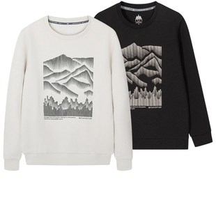 361图案印花圆领上衣3802 新款 361度男装 运动休闲套头卫衣2025秋季