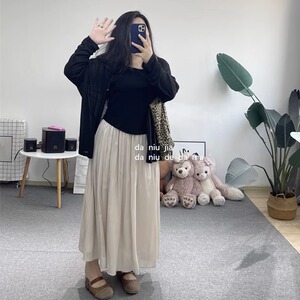 夏日薄款长袖防晒慵懒随意开衫空调衫大牛家大码女装胖MM显瘦百搭