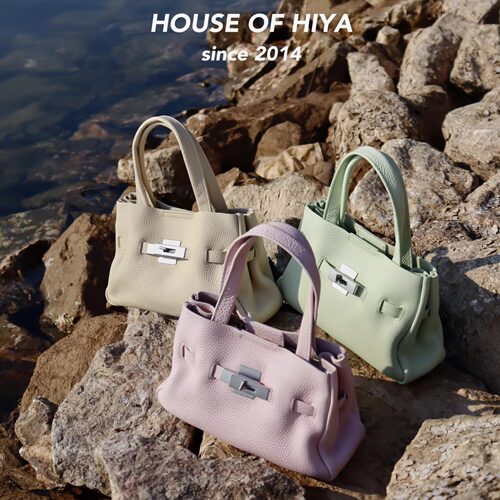 HOUSEOFHIYA头层牛皮凯莉包