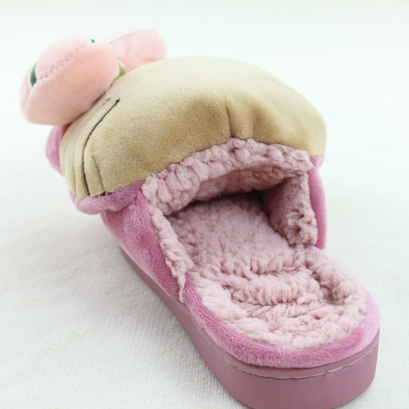 Pantoufles enfants en suède pour hiver - Ref 1032326 Image 4