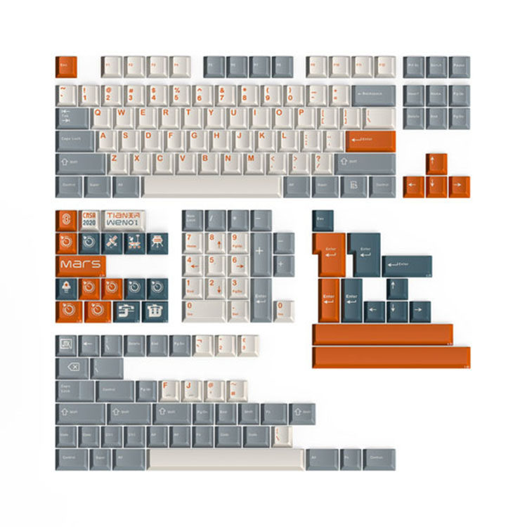 JTK TIANWEN NO.1 맞춤형 기계식 키보드 원래 높은 ABS 2색 및 3색 테마 키캡