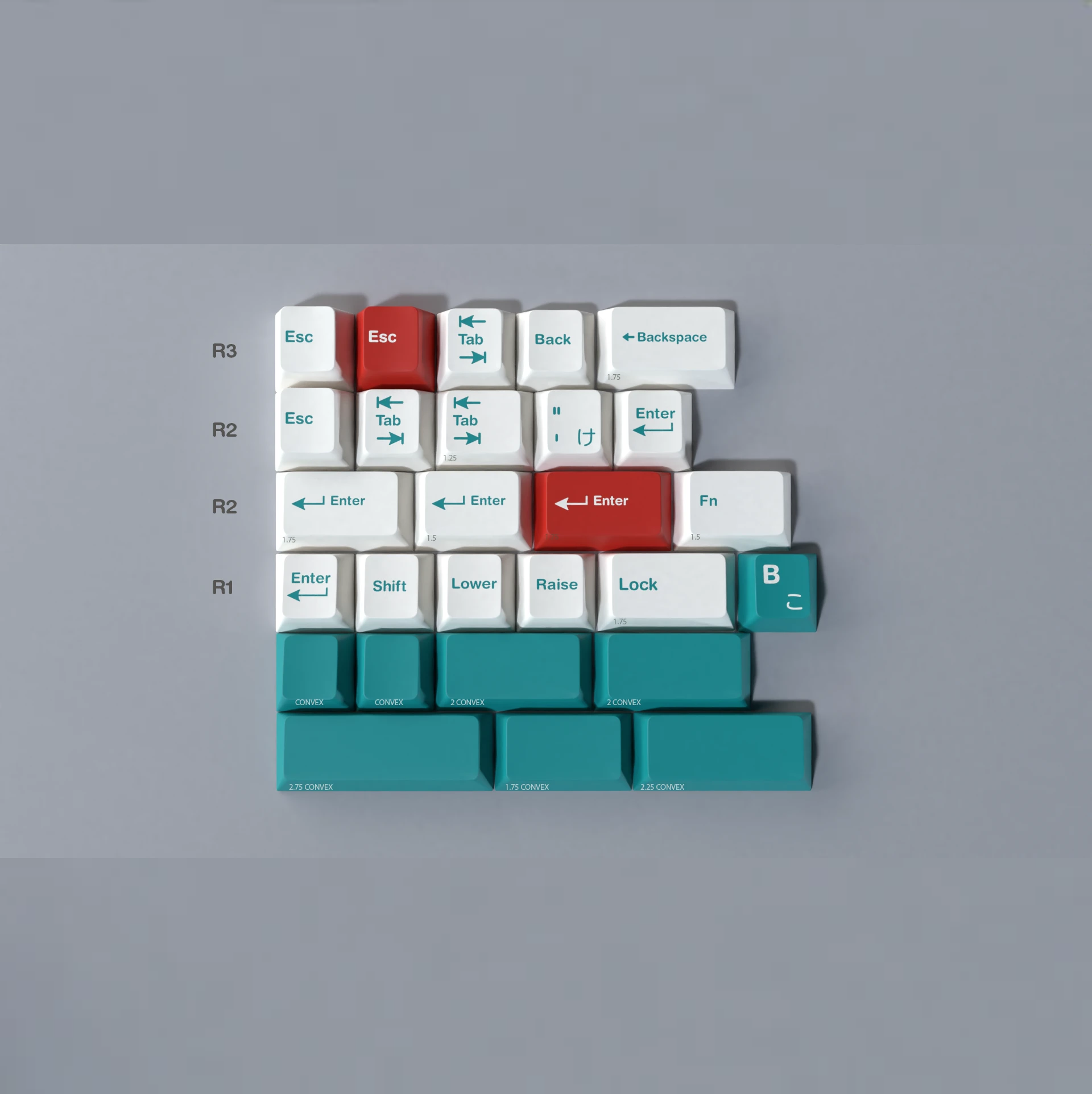 GMK DEKU - 맞춤형 기계식 키보드 원래 높이 ABS 2색 사출 성형 키캡