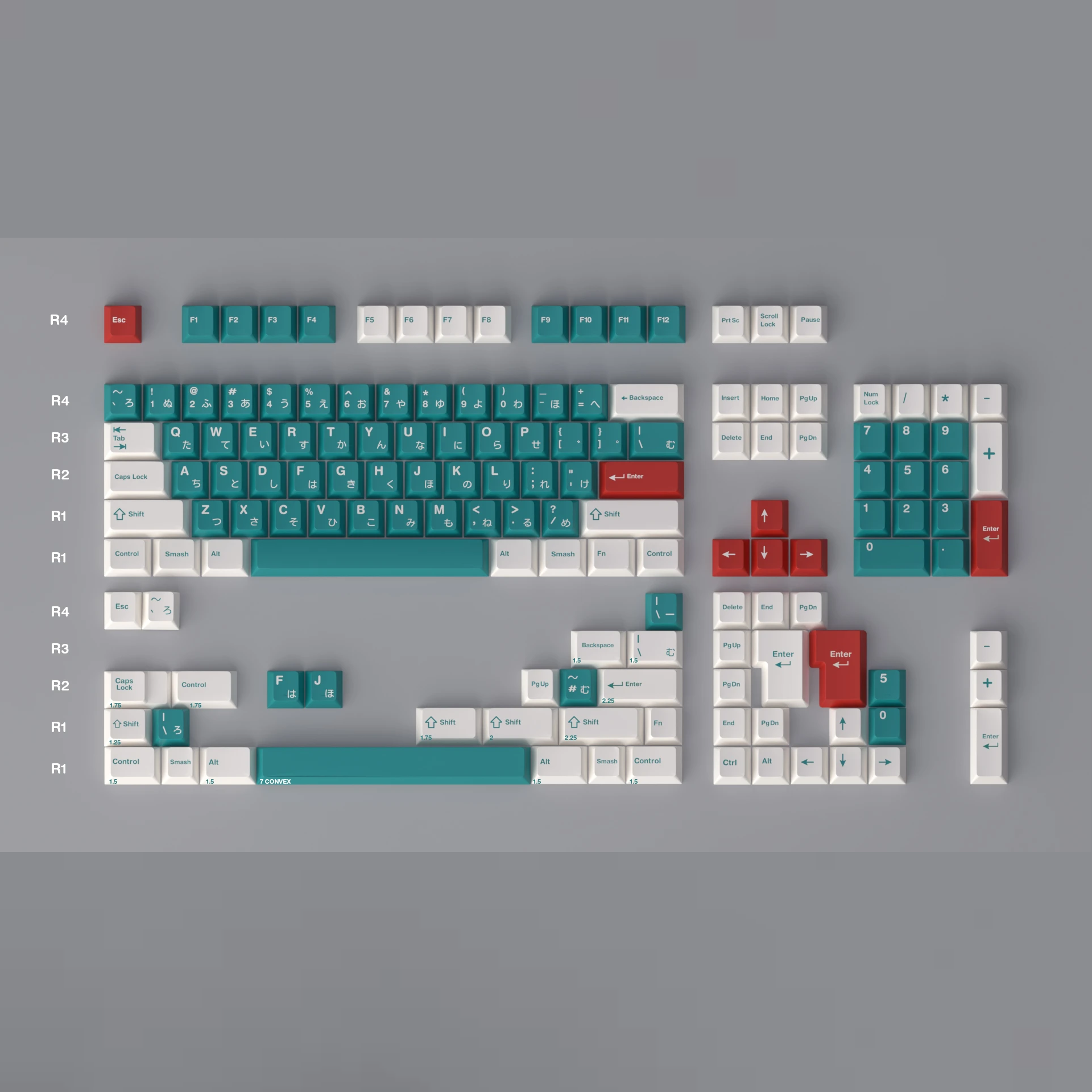 GMK DEKU - 맞춤형 기계식 키보드 원래 높이 ABS 2색 사출 성형 키캡