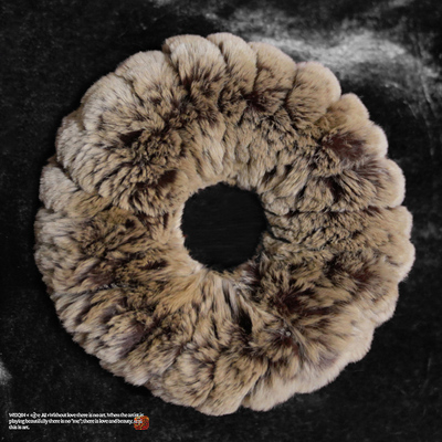 CAKEROLL手工皮毛毛领围脖护头