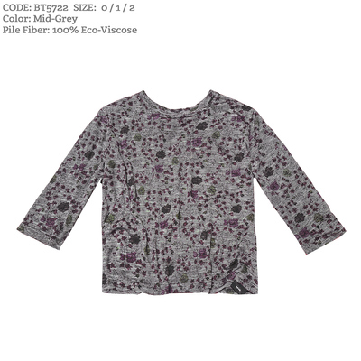 悬垂中袖淡雅自然纹饰