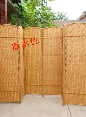 特价草编屏风隔断时尚中式卧室
