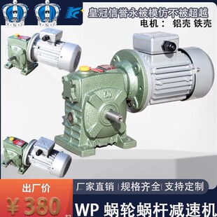 WPDS减速电机/WPDA铁壳涡轮涡杆减速机+铝壳380V/220V电机组合