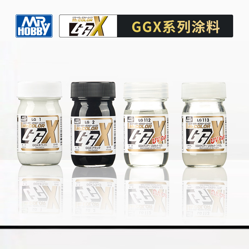 郡士油性漆 GGX系列 防UV 黑/白/光泽透明/消光透明 60ml图片
