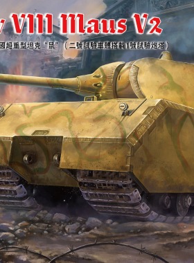 海光模型 黄蜂拼装 VS720001 德国鼠式重型坦克附金属炮管 1/72