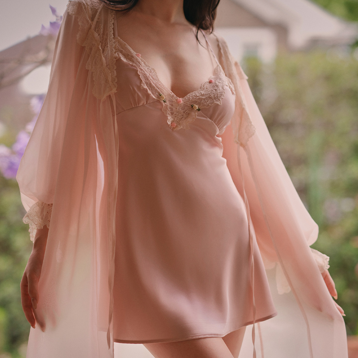 管阿姨十点半巴士F003法式性感睡袍女夏季薄款蕾丝薄款浴袍居家服,女士内衣/男士内衣/家居服,睡袍/浴袍,淘宝优惠券,粉丝福利购,淘宝优惠卷