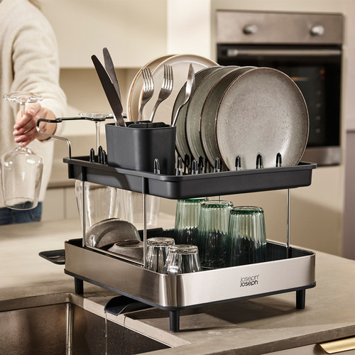 josephjoseph双层不锈钢沥水架