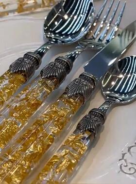 意大利Rivadossi西餐餐具套装月神现代系列不锈钢刀叉勺黄油刀