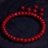 朱砂手串原矿手链本命年六方复古首饰男女情侣款 高含量质感手串