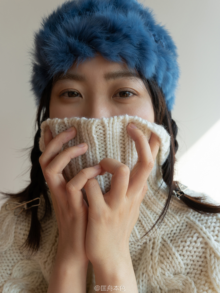 匡舟本色vintage兔毛发带雪地