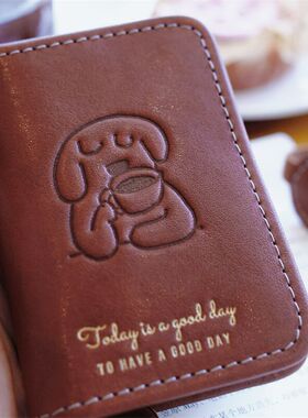 现货m5A7真皮卡通手账本活页笔记记事本随身携带旅行工作日程本子