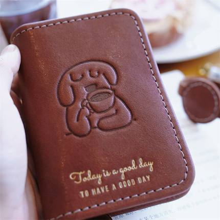 现货m5A7真皮卡通手账本活页笔记记事本随身携带旅行工作日程本子