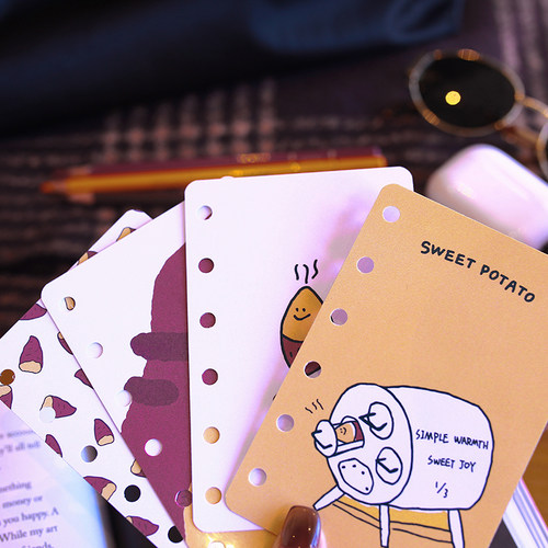 原创新品活页m5A7A6A5Slim塑封分隔板手帐本创意单品索引页