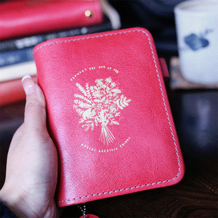 新品头层牛皮活页手帐本A7奇葩A6多功能旅行情人节礼物款