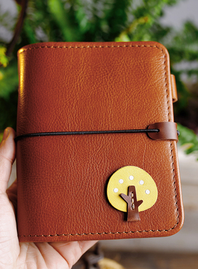 2024真皮植鞣手工活页笔记本便携a7简约精致复古旅行A6手账记事本