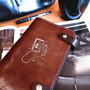 真皮定期存单收纳本多功能票据大额银行纸张存单夹现金支票夹 新品