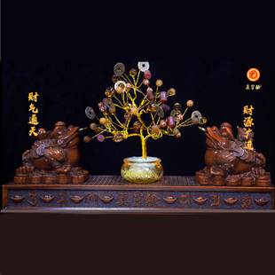 真灵验开业庆典吉祥物财气通天摆件三脚金蟾聚宝盆收八方来钱