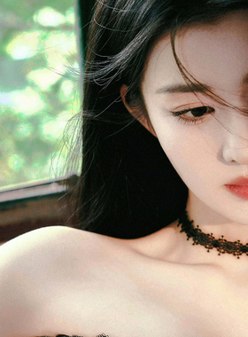 明星同款高级感蕾丝颈链925纯银