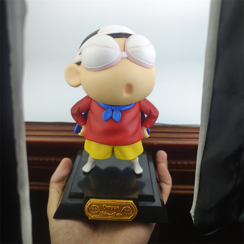 动漫 蜡笔小新 gk 奶罩 bra 超人 蜡笔小新 手办 模型 摆件 玩具