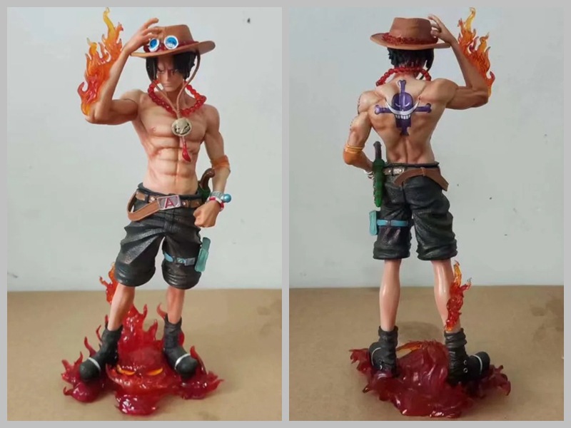 海贼王 烧烧果实 艾斯 燃烧火焰 站姿 优质版 模型 摆件 盒装手办