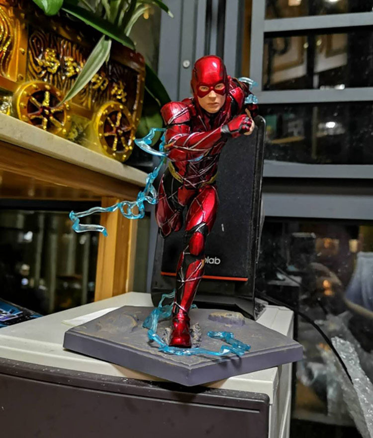 dc英雄系列 正义联盟 电影版 奔跑闪电侠 会场限定版手办模型摆件