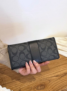 高级感钱包女长款2025新款韩版小众时尚多卡位折叠卡包钱夹手拿包