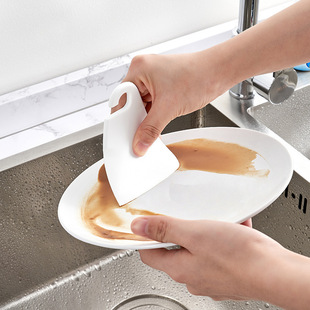 出口日本厨房清洁刮刀硅胶柔软刮板刮剩菜油污灶台边缝隙去除油渍
