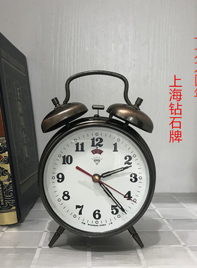 大号双铃半铜上弦怀旧机械闹钟
