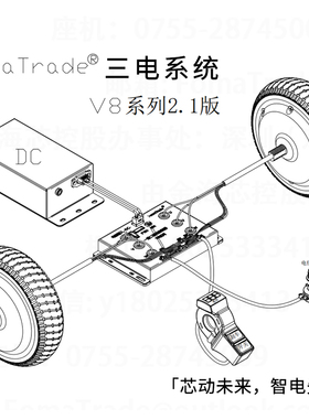 FomaTrade三电系统定制直流无刷轮毂电机驱动控制器能源锂电池组