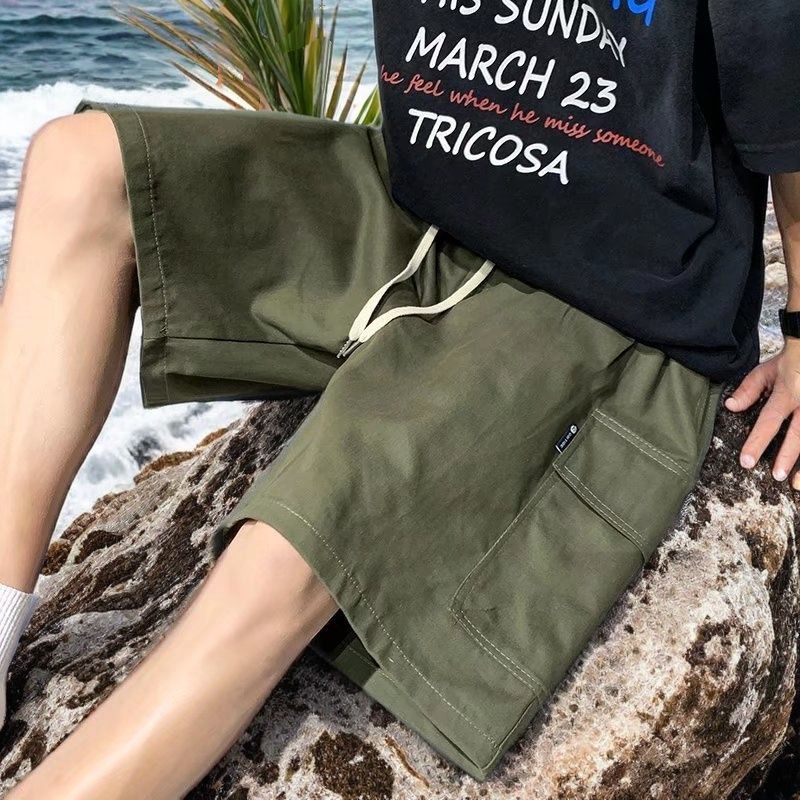 美式休闲短裤男士夏季新款宽松中裤夏天薄款运动五分裤子百搭潮流
