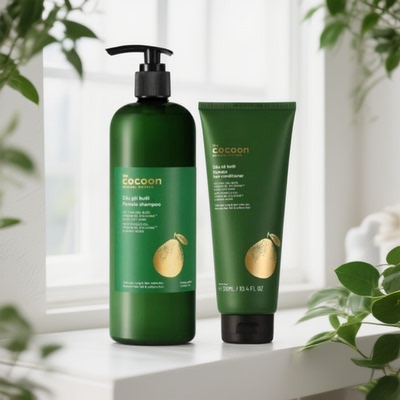 越南正品cocoon洗发水葡萄柚精油洗发露减少掉发柔顺500ml一套