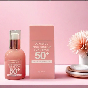 韩国lovelycc淡斑红宝石防晒精华SFP50妆前乳素颜霜